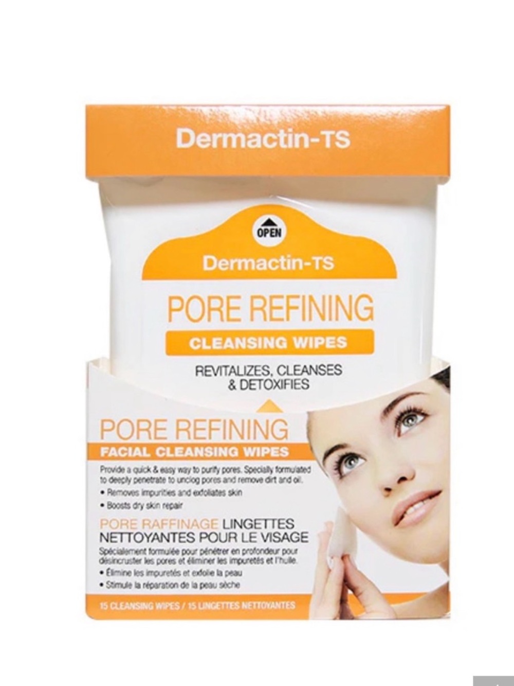 Pore Refining Cleansing Wipes - Orange/White